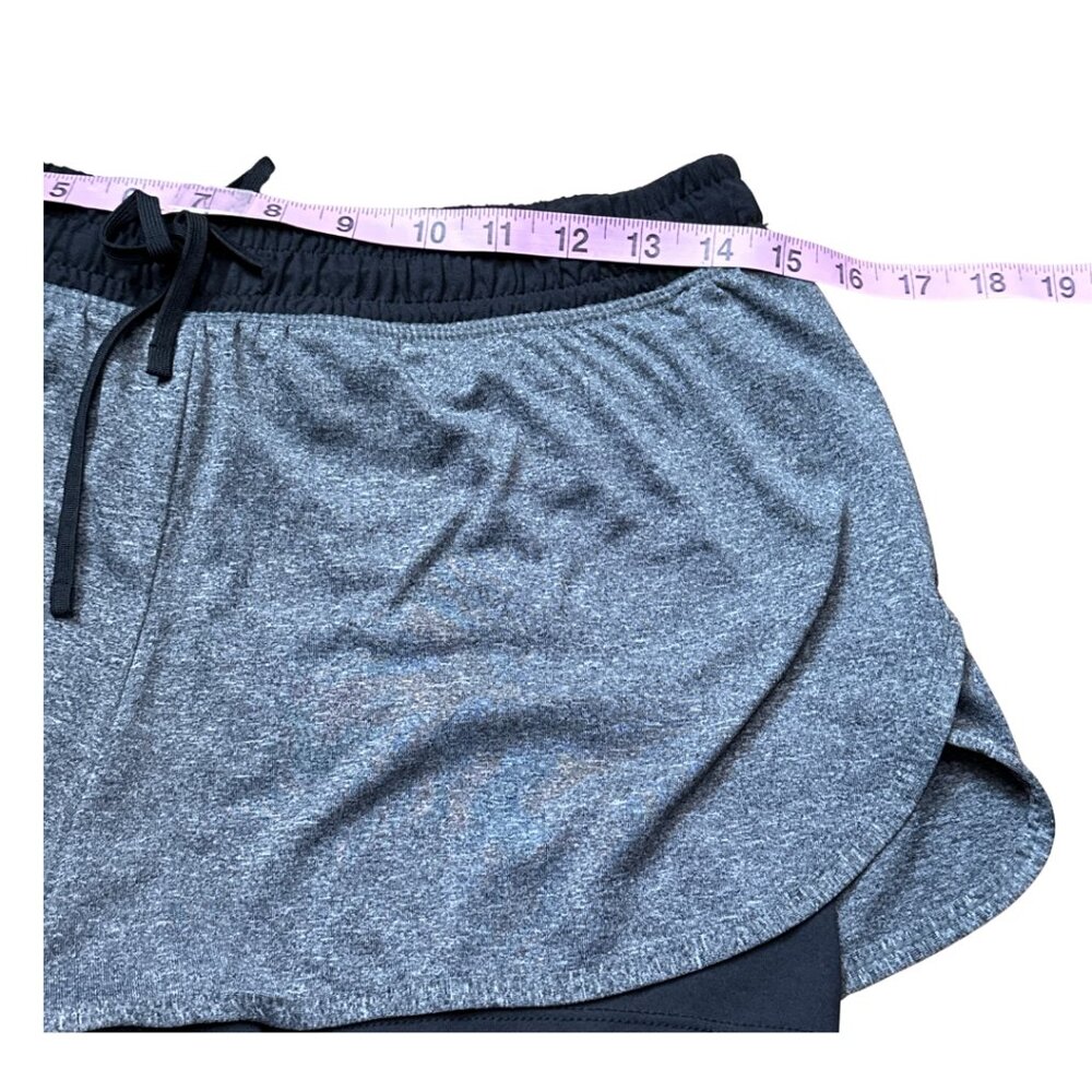 SOLD champion double layer black and grey gym shorts size medium - Picture 7 of 13